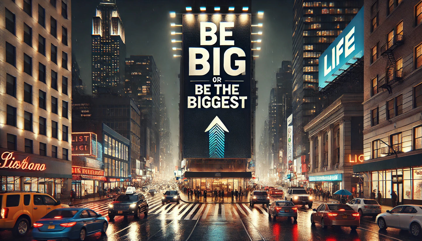 Be big or be the biggest Poster