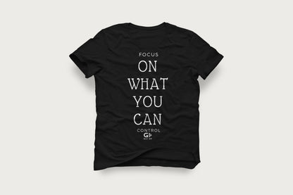 Focus Control: Motivational Letter Print T-Shirt